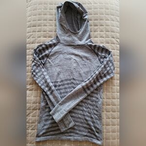 Saucony Women's Gray Striped Hoodie